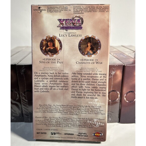 XENA Warrior Princess (VHS,'99) Season 1 -12 Tapes,Lucy Lawless-11 Sealed 1 open - Picture 4 of 4